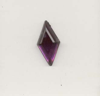 Stick-On Acrylic stones - 9x18mm diamond, amethyst