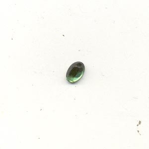 Stick-On Acrylic stones - 4x6mm oval, emerald