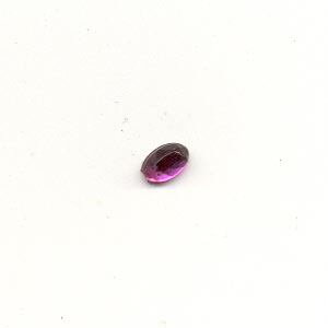 Stick-On Acrylic stones - 4x6mm oval, amethyst