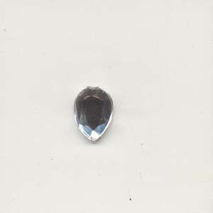 Stick-On Acrylic stones - 10mm pear, crystal