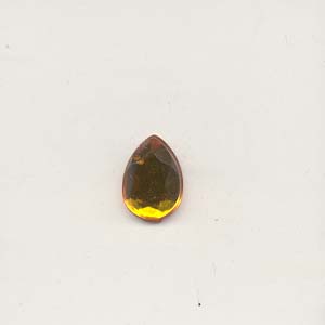 Stick-On Acrylic stones - 10mm pear, topaz