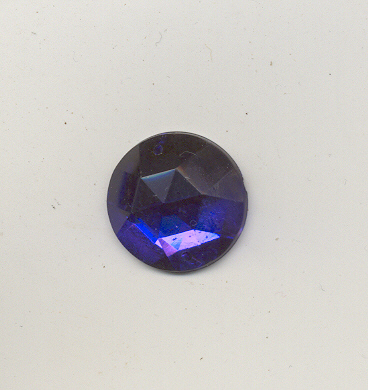 Sew-on acrylic stones - 18mm Round - Sapphire