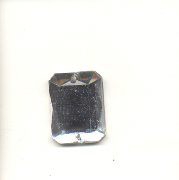 Rectangular sew-on acrylic stones - 12x16mm