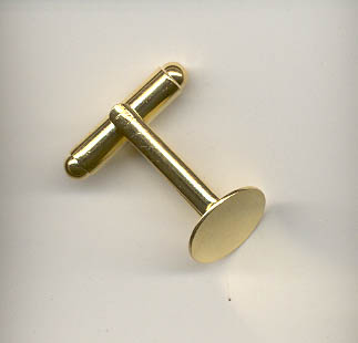 Gold coloured cufflinks