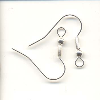 Silver plated earring ballwires