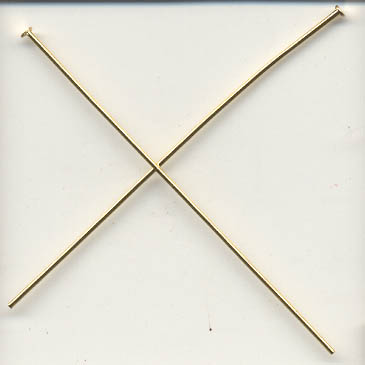 Headpin, gold plated