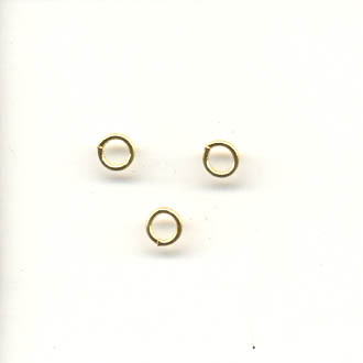 4mm gold plated jump ring