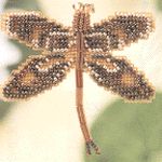 Rootbeer Dragonfly Pin