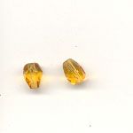 7x5mm faceted glass pendants - Topaz