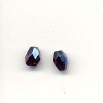 7x5mm faceted glass pendants - Lopho blue