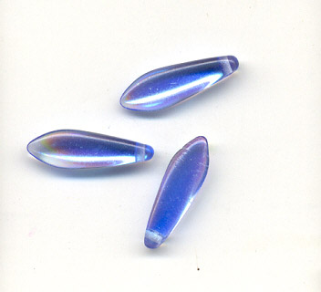 5x16mm glass moon pendants