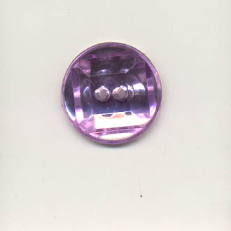  Acrylic jewel button - 16mm round, lavender